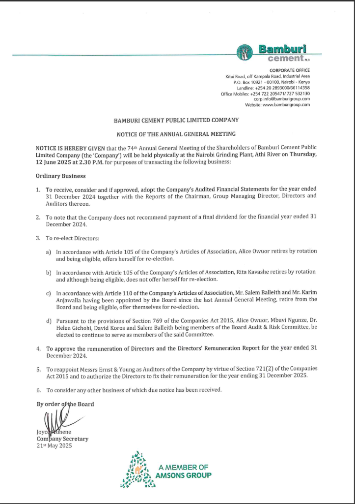 2025 AGM Notice