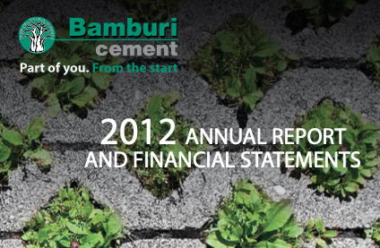 Bamburi Cement Annual and Financial report 2012