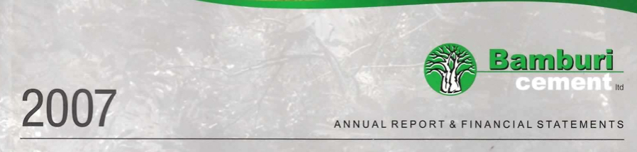 Bamburi Cement annual report and financial statements 2007