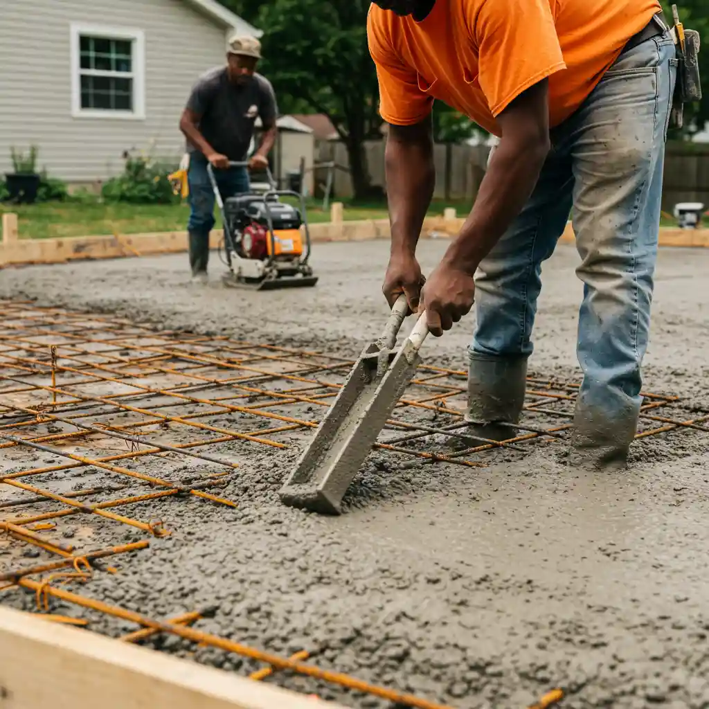 Laying a strong and stable residential foundation with Bamburi PowerMAX Cement for long-lasting durability.