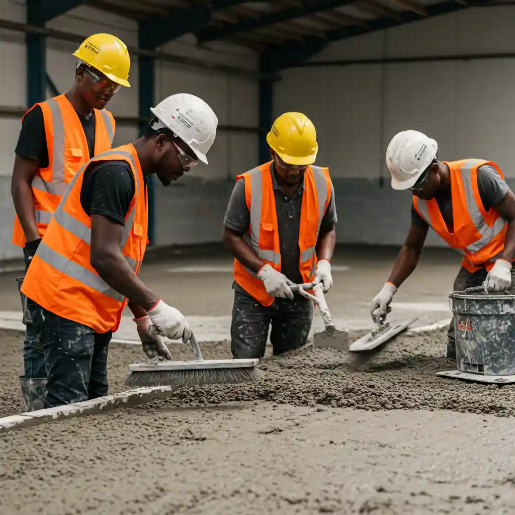 Preparing a stable, clean surface for Bamburi PowerPLUS Cement—removing dust, grease, and loose materials to ensure a strong, durable bond.