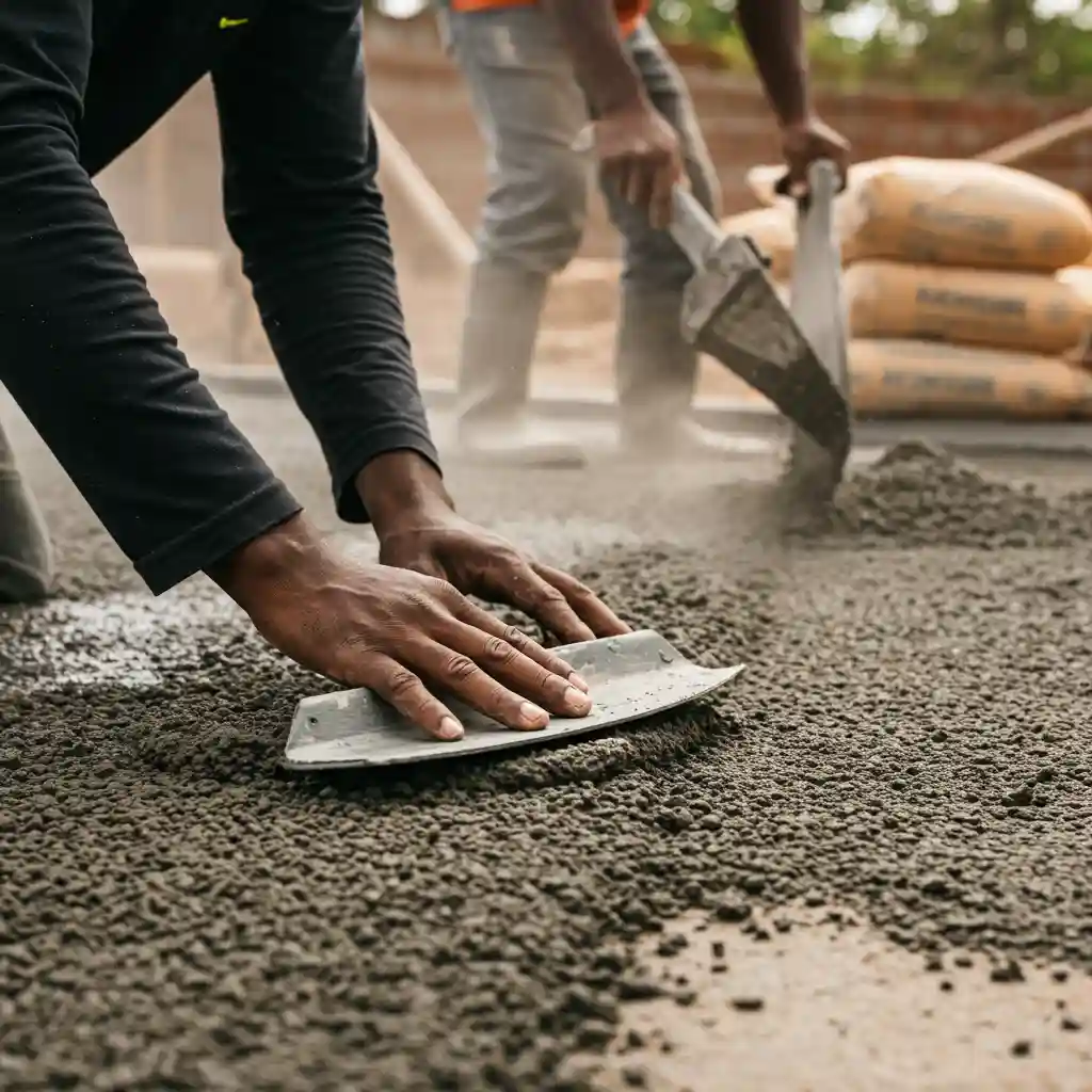 surface preparation with bamburi tembo cement