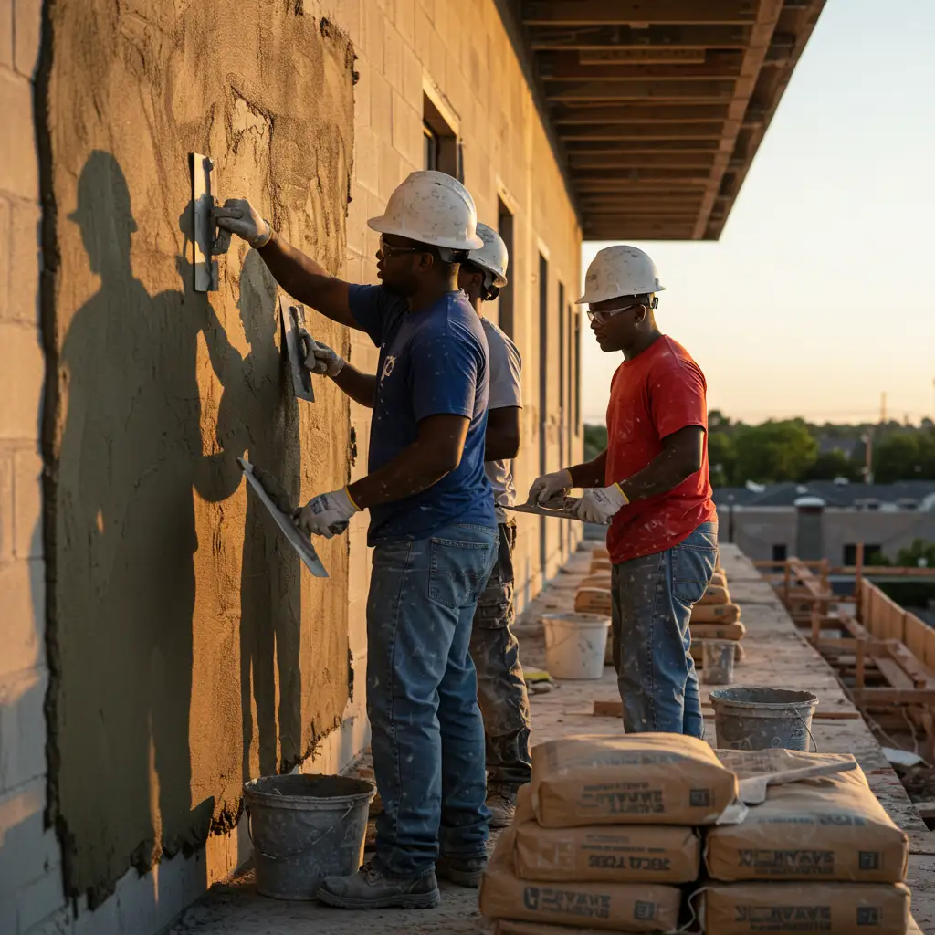 wall plastering with bamburi tembo cement